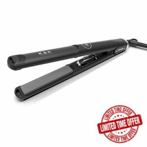 K&K Platinum+ 2 in 1 Hair Straighteners and Curler