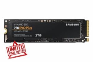 Samsung 970 EVO Plus SSD 2TB - M.2 NVMe Interface Internal Solid State Drive with V-NAND Technology (MZ-V7S2T0B/AM)