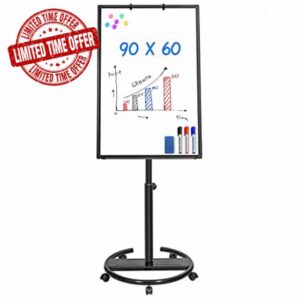 maxtek Mobile Whiteboard – 90 x 60 CM