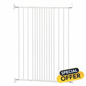 Safetots Extra Tall Screw Fitted Baby Stair Gate (White)