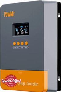 PowMr 60A MPPT Solar Charge Controller 12V 24V 36V 48V Auto
