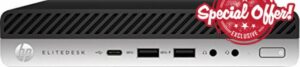 HP EliteDesk 800 G4 8th gen Intel® Core™ i5 i5-8500T 16 GB DDR4-SDRAM 256 GB SSD Black