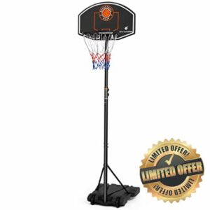 Next Outdoors Junior Portable Basketball Hoop Free Standing Height Adjustable Basketball Stand for Kids