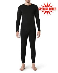 LAPASA Men's 100% Merino Wool Base Layer Set Long Sleeve