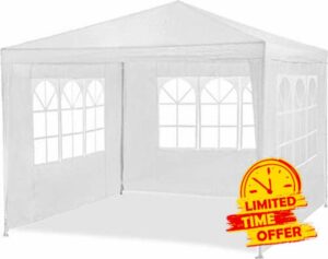 MaxxGarden Gazebo With Sides 3 x 4m - UV50+ Protection - Party Tent