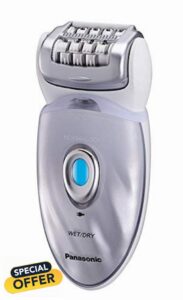 Panasonic ES-ED96 Epilator Wet/Dry for Women with Eight Attachments