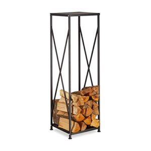 powder-coated firewood rack