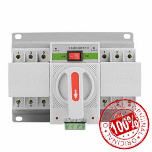 1PC 220V 3P Mini Intelligent Automatic Transfer Switch Circuit Breaker 63A Dual Power Change-Over Switch for Office Buildings