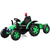 COSTWAY Ride on Quad Bike, 6V Battery Powered Kids ATV with High/Low Speeds, Forward/ Reverse Swi...