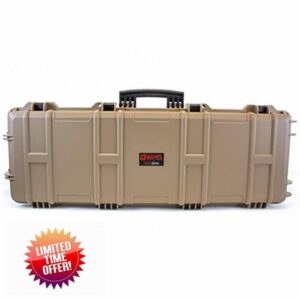 NUPROL Large Rifle Wheeled Hard Case (Wave Foam);