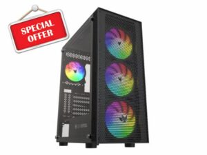 Oversteel Azurite - Gaming PC Case Compatible with ATX