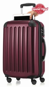 Hauptstadtkoffer Handgepäck Laptopfach Hartschalen-koffer Trolley Rollkoffer Reisekoffer 4 Doppel-rollen