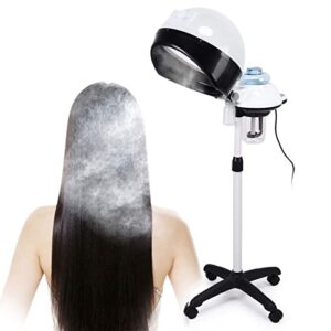 Salon Home Professional Hair Steamer and Conditioning Machine with Rolling Floor Stand