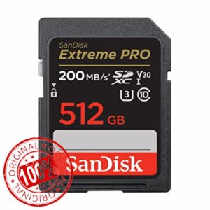 SanDisk 512GB Extreme PRO SDXC card + RescuePRO Deluxe