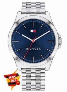Tommy Hilfiger Analogue Quartz Watch for Men with Silver Stainless Steel Bracelet - 1791713