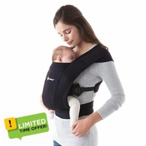 Ergobaby Embrace Cozy Newborn Baby Wrap Carrier (7-25 Pounds)