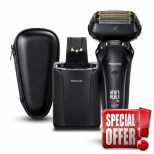 Panasonic ES-LS9A Wet & Dry 6-Blade Electric Shaver for Men - Precise Clean Shaving with Cleaning & Charging Stand