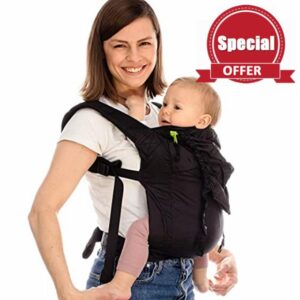 Boba Air Ultra-Lightweight Baby Carrier Backpack & Toddler Carrier Backpack - Baby Carrier 3 Months Plus (7-20kg) - Baby & Toddler Carriers & Accessories for Travelling (Black)