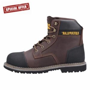 Cat Powerplant Safety Work Boots Scuff Cap