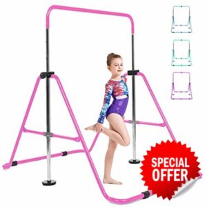 Horizontal Bar Gymnastics Kids Garden Home Reck Stretching Folding Value Gift Set