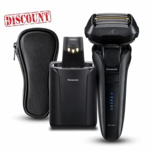 Panasonic ES-LV9U Wet & Dry 5-Blade Electric Shaver for Men - Precise Clean Shaving with Cleaning & Charging Stand