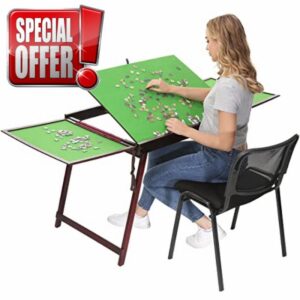 Wooden Jigsaw Puzzle Table for Adults and Kids