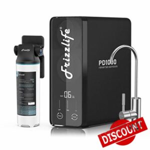 Frizzlife RO Reverse Osmosis Water Filtration System - 1000 GPD Fast Flow