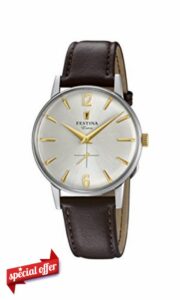 Festina Mens Analogue Classic Quartz Connected Wrist Watch with Leather Strap F20248/2