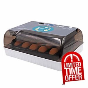 M.Z.A 12 Egg Incubator Automatic Digital Fully Automatic Hatcher Chicken Poultry Hatcher Egg Hatcher Incubator with Automatic Temperature Control (UK PLUG)