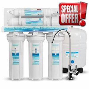 Geekpure 5-Stage Reverse Osmosis RO Drinking Water Filter System-75GPD