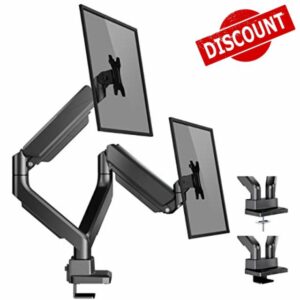 WORLDLIFT Dual Monitor Stand for 17-35 inch Flat/curved screens up to 15kg
