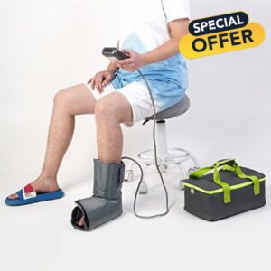 EVERCRYO Foot Cold Compression Therapy Machine Cryo Therapy Ankle Cryo Gel Cuff for Pain Relief