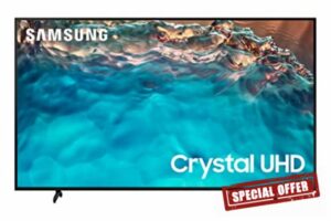 Samsung 43 Inch BU8000 UHD Crystal 4K Smart TV (2022) - Airslim Design With Alexa & Smart TV Streaming Built In