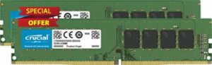 Crucial RAM CT2K32G4DFD8266 64GB Kit (2x32GB) DDR4 2666 MHz CL19 Desktop Memory