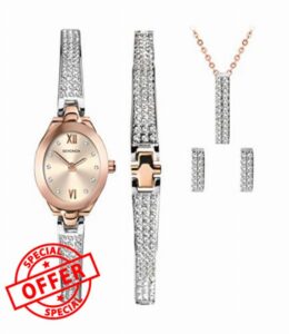 Sekonda Gift Set Womens 19mm Quartz Watch in Rose with Analogue Display