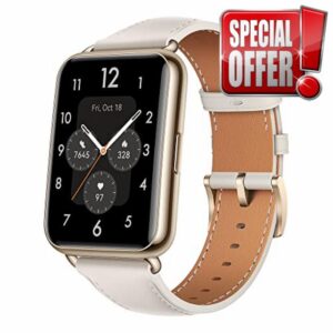 HUAWEI WATCH FIT 2 Classic Smartwatch - Activity Tracker with Heart Rate & Blood Oxygen Monitoring - Long Lasting Battery up to 10 Days - Waterproof Fitness Watch with Multisport Tracker - Moon White