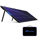 Nicesolar Foldable Solar Panel 200W 21V 9.5A for Portable Power Station Laptop Tablets, Portable ...