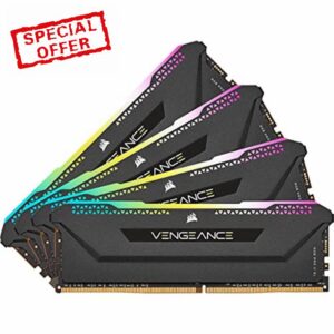 Corsair VENGEANCE RGB PRO SL 64GB (4x16GB) DDR4 3600 (PC4-28800) C18 1.35V Desktop Memory - Black