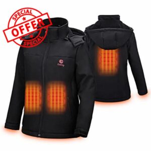 COVVY Electric Heated Jacket for Women Men Washable Warm Gilet with battery pack