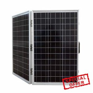 ECO-WORTHY 120W 12V Powerful Folding Solar Panel for Home Car Boa