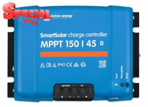 Victron Energy SmartSolar MPPT 150V 45 amp 12/24/36/48-Volt Solar Charge Controller (Bluetooth)