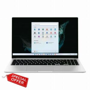 Samsung Galaxy Book2 12th Gen Intel Core i3 with Windows 11 Home 15.6 Inch Laptop 8GB RAM 256GB Storage Mystic Silver (UK Version)