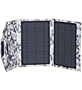 XINPUGUANG 28w Foldable Solar Charger Dual USB QC 3.0 Ports Portable 4 x 7w Solar Panel for Smart...