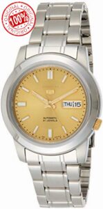 Seiko Mens Analogue Automatic Watch with Stainless Steel Strap SNKK13K1