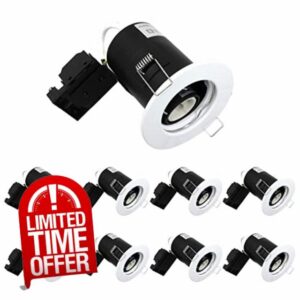 Wondlumi 8 Pack Fire Rated GU10 Downlights
