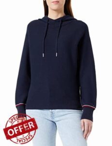 Tommy Hilfiger Women's Global STP Hoodie Sweater Pullovers
