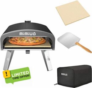 Mimiuo Outdoor Gas Fired Pizza Oven with UK Gas Regulator
