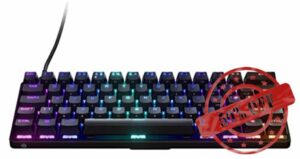 SteelSeries Apex 9 Mini - Mechanical Gaming Keyboard – Optical Switches – 2-Point Actuation – Compact Esports Mini 60% Form Factor – Hotswappable Switches - English QWERTY Layou