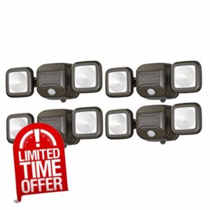 Mr. Beams MB3000 High Performance Wireless Battery Powered Motion Sensing LED Dual Head Security Spotlight