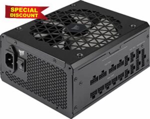 Corsair RM1200x SHIFT Fully Modular ATX Power Supply - Modular Side Interface - ATX 3.0 & PCIe 5.0 Compliant - Zero RPM Fan Mode - 105°C-Rated Capacitors - 80 PLUS Gold Efficiency - Black